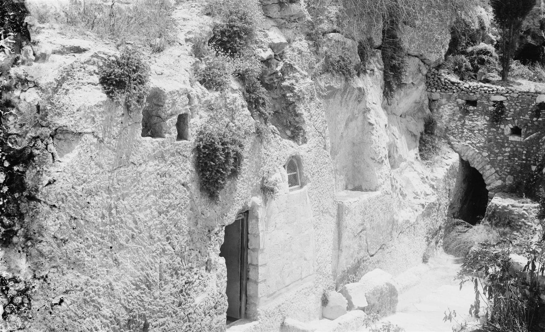 A rock-cut tomb near Jerusalem, traditionally associated with the resurrection